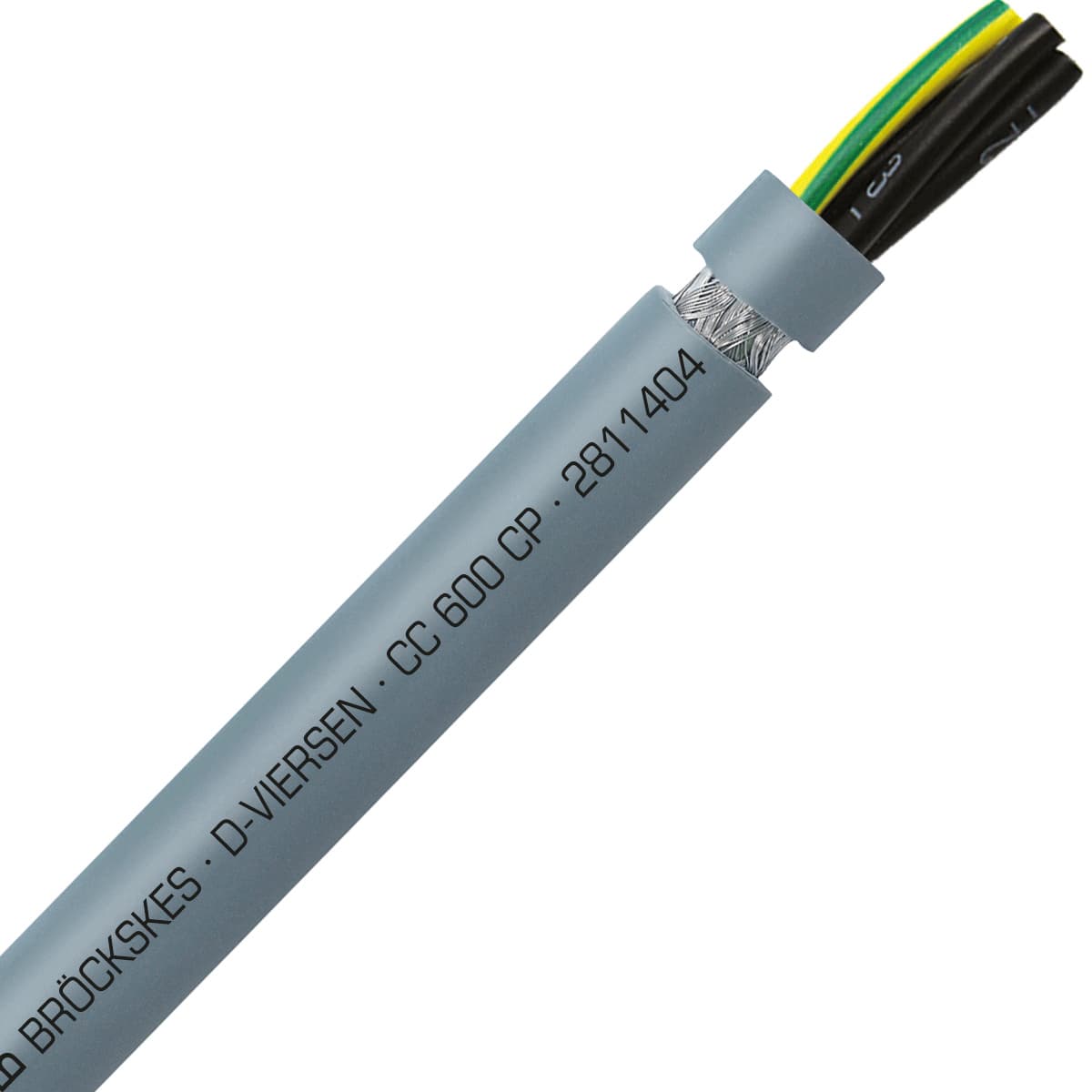 SAB 2811404 CC 600 CP - 14 AWG/4c, shielded oil resistant PUR flexible control cable, 600V, UL, CSA, CE, RoHS SAB 2811404 CC 600 CP - 14 AWG/4c, shielded oil resistant PUR flexible control cable, 600V, UL, CSA, CE, RoHS