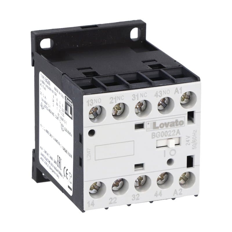Lovato Electric 11BG0022A110 11BG0022A110 Lovato - Control relay with AC coil 50/60Hz, 110VAC, 2NO and 2NC Lovato Electric 11BG0022A110 11BG0022A110 Lovato - Control relay with AC coil 50/60Hz, 110VAC, 2NO and 2NC