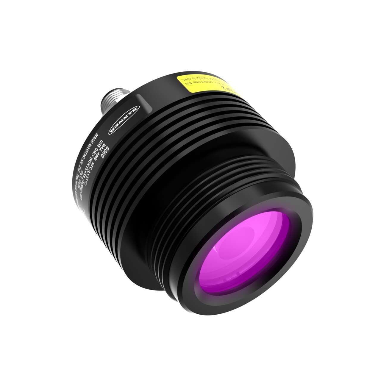 Banner GS60UV395L8AQ Banner GS60UV395L8AQ - GS60 Guide Light; 60 mm Spot; 12-30 V dc; Adjustable PMW/Strobe and 1-10 V Dimming; IP66/67; Color: Ultraviolet; 8 Degree Clear Lens; 5-pin M12 Integral QD Banner GS60UV395L8AQ Banner GS60UV395L8AQ - GS60 Guide Light; 60 mm Spot; 12-30 V dc; Adjustable PMW/Strobe and 1-10 V Dimming; IP66/67; Color: Ultraviolet; 8 Degree Clear Lens; 5-pin M12 Integral QD