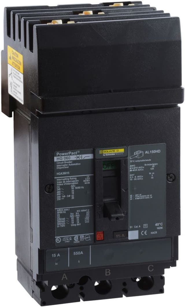 HGA36015 Part Image. Manufactured by Schneider Electric.