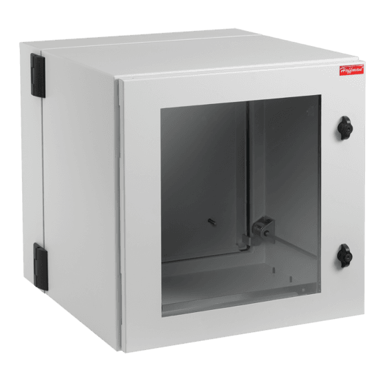 Hoffman PTHW242424G2 ProTek D-H, Type 4, 12, 24.09x23.62x24.02, Lt Gray, Steel, Window Hoffman PTHW242424G2 ProTek D-H, Type 4, 12, 24.09x23.62x24.02, Lt Gray, Steel, Window