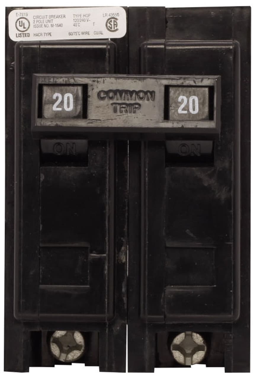 Westinghouse HQP2020 Westinghouse HQP2020 Miniature Circuit Breakers (MCBs) 2P 20A 120V EA Westinghouse HQP2020 Westinghouse HQP2020 Miniature Circuit Breakers (MCBs) 2P 20A 120V EA