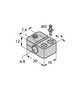 Turck BST-08B BST-08B Turck - BST-08B Accessories, Mounting Clamp Turck BST-08B BST-08B Turck - BST-08B Accessories, Mounting Clamp