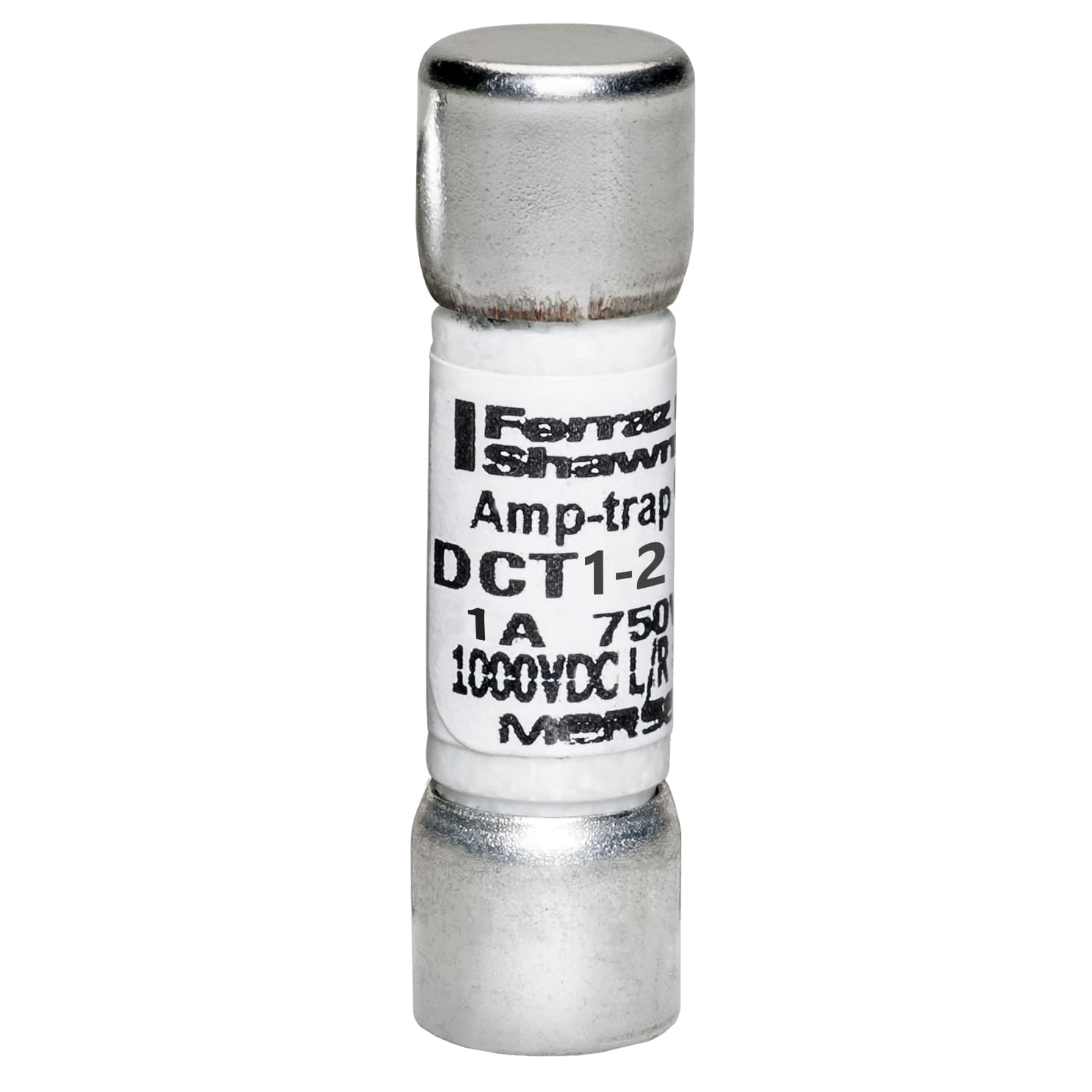 Mersen DCT1-2 DCT1-2 Mersen - Fuse DCT - Midget - Fast-Acting 750VAC 1000VDC 1A Ferrule Amp-Trap® Mersen DCT1-2 DCT1-2 Mersen - Fuse DCT - Midget - Fast-Acting 750VAC 1000VDC 1A Ferrule Amp-Trap®