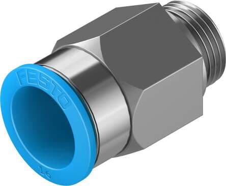 Festo 186347 push-in fitting QS-G3/8-16 male thread with external hexagon. Size: Standard, Nominal size: 11 mm, Type of seal on screw-in stud: Sealing ring, Assembly position: Any, Container size: 1 Festo 186347 push-in fitting QS-G3/8-16 male thread with external hexagon. Size: Standard, Nominal size: 11 mm, Type of seal on screw-in stud: Sealing ring, Assembly position: Any, Container size: 1