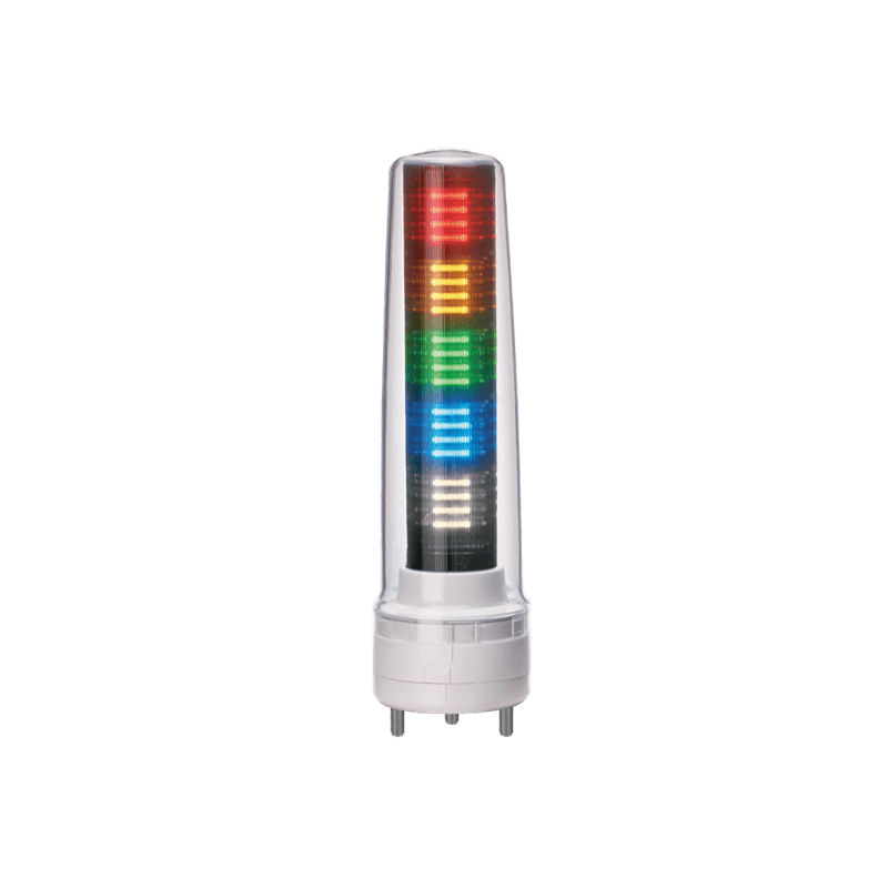 Patlite LS7-502WH-RYGBC 70mm, 5-Tier Signal Tower. Off-white, direct mount body. Red, Amber, Green, Blue, White LED Patlite LS7-502WH-RYGBC 70mm, 5-Tier Signal Tower. Off-white, direct mount body. Red, Amber, Green, Blue, White LED