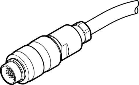 Festo 8048653 connecting cable NEBS-SM16G24-K-5-N-LE24 Based on the standard: EN 61076-2-106, Conforms to standard: DIN 47100, Cable identification: Without inscription label holder, Product weight: 745 g, Electrical connection 1, function: Field device side Festo 8048653 connecting cable NEBS-SM16G24-K-5-N-LE24 Based on the standard: EN 61076-2-106, Conforms to standard: DIN 47100, Cable identification: Without inscription label holder, Product weight: 745 g, Electrical connection 1, function: Field device side