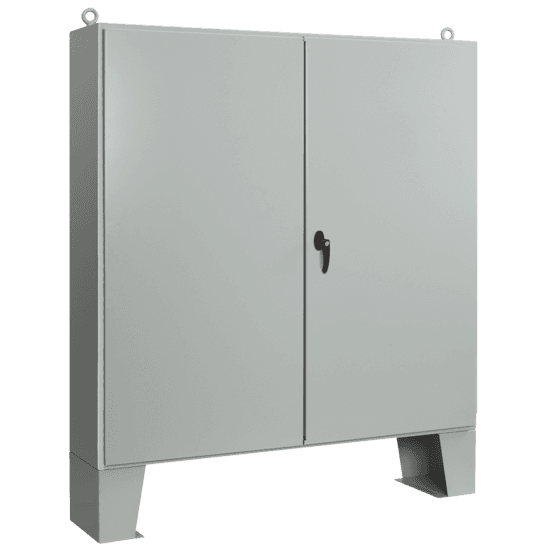 Hoffman A606012LP Two-Door with Floor Stands, Type 12, 60.06x60.06x12.06, Steel Hoffman A606012LP Two-Door with Floor Stands, Type 12, 60.06x60.06x12.06, Steel