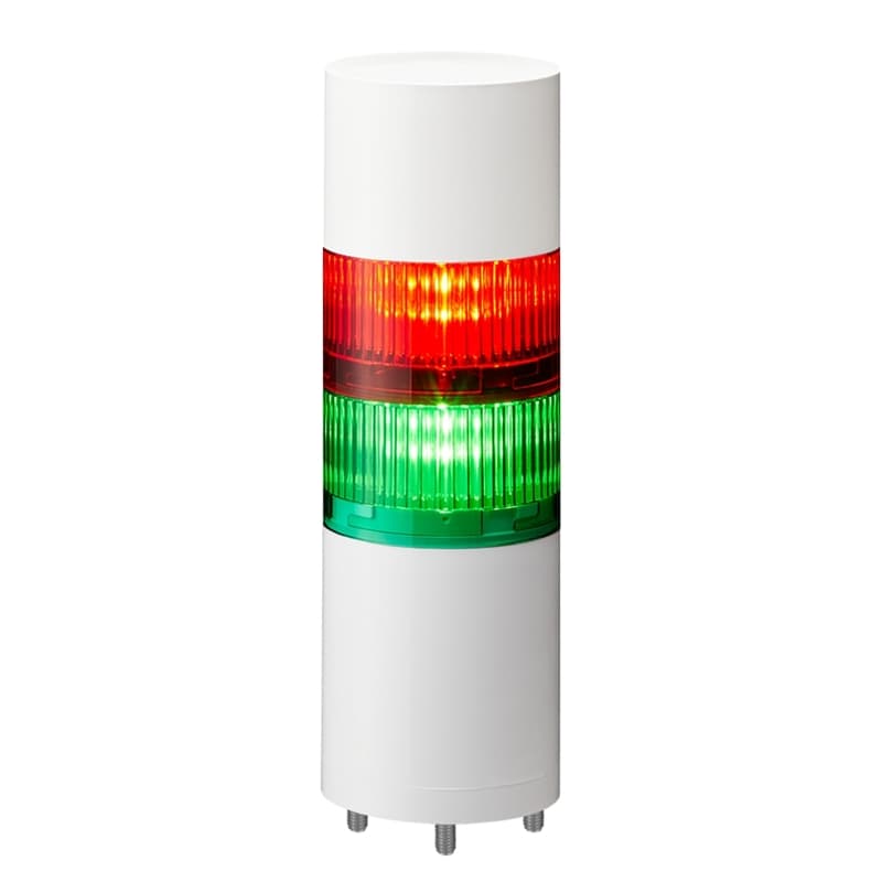 Patlite LR7-202WJBW-RG 70mm 2-tier Signal Tower, 24V DC, Direct Mount with Cable, Flashing/Buzzer, Off-white Patlite LR7-202WJBW-RG 70mm 2-tier Signal Tower, 24V DC, Direct Mount with Cable, Flashing/Buzzer, Off-white