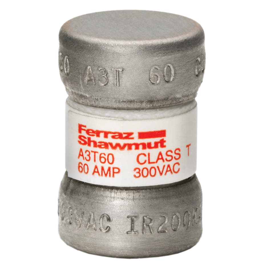Mersen A3T60 A3T60 Mersen - Fuse A3T - Class T - Fast-Acting 300VAC 160VDC 60A Ferrule Amp-Trap® Mersen A3T60 A3T60 Mersen - Fuse A3T - Class T - Fast-Acting 300VAC 160VDC 60A Ferrule Amp-Trap®