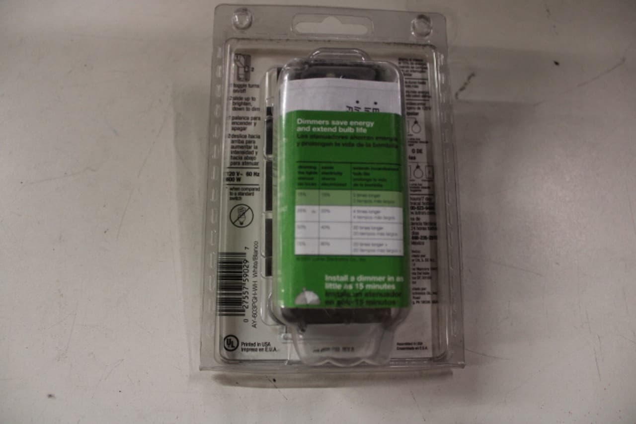 Lutron AY-603PGH-WH Lutron AY-603PGH-WH Light and Dimmer Switches 120V EA Lutron AY-603PGH-WH Lutron AY-603PGH-WH Light and Dimmer Switches 120V EA