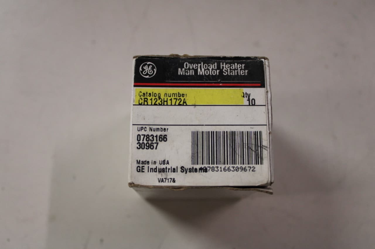 General Electric CR123H172A GENERAL ELECTRIC CR123H172A Heater Packs and Elements EA General Electric CR123H172A GENERAL ELECTRIC CR123H172A Heater Packs and Elements EA