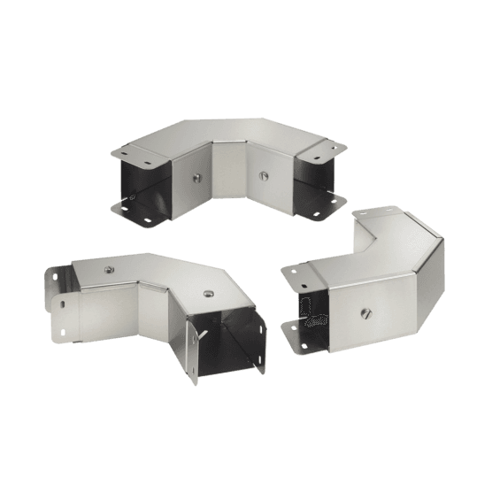 Hoffman CT33EFCNT90SS 90-Degree Elbows, 3.00x3.00, SS Type 304, Top Cover Without Tabs Hoffman CT33EFCNT90SS 90-Degree Elbows, 3.00x3.00, SS Type 304, Top Cover Without Tabs