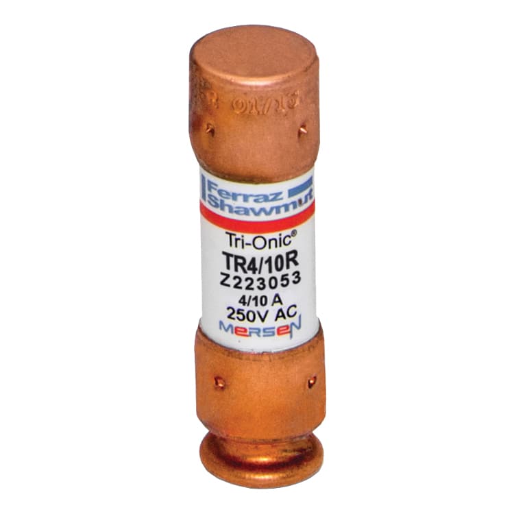 Mersen TR4/10R TR4/10R Mersen - Fuse TR-R - Class RK5 - Time-Delay 250VAC 250VDC 0.4A Ferrule Tri-Onic® Mersen TR4/10R TR4/10R Mersen - Fuse TR-R - Class RK5 - Time-Delay 250VAC 250VDC 0.4A Ferrule Tri-Onic®