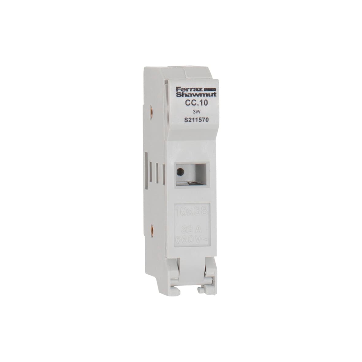 Mersen S211570 S211570 Mersen - Fuse Holder Size 10x38 IEC 500VAC 1-Pole compact panel mount IP20 Mersen S211570 S211570 Mersen - Fuse Holder Size 10x38 IEC 500VAC 1-Pole compact panel mount IP20