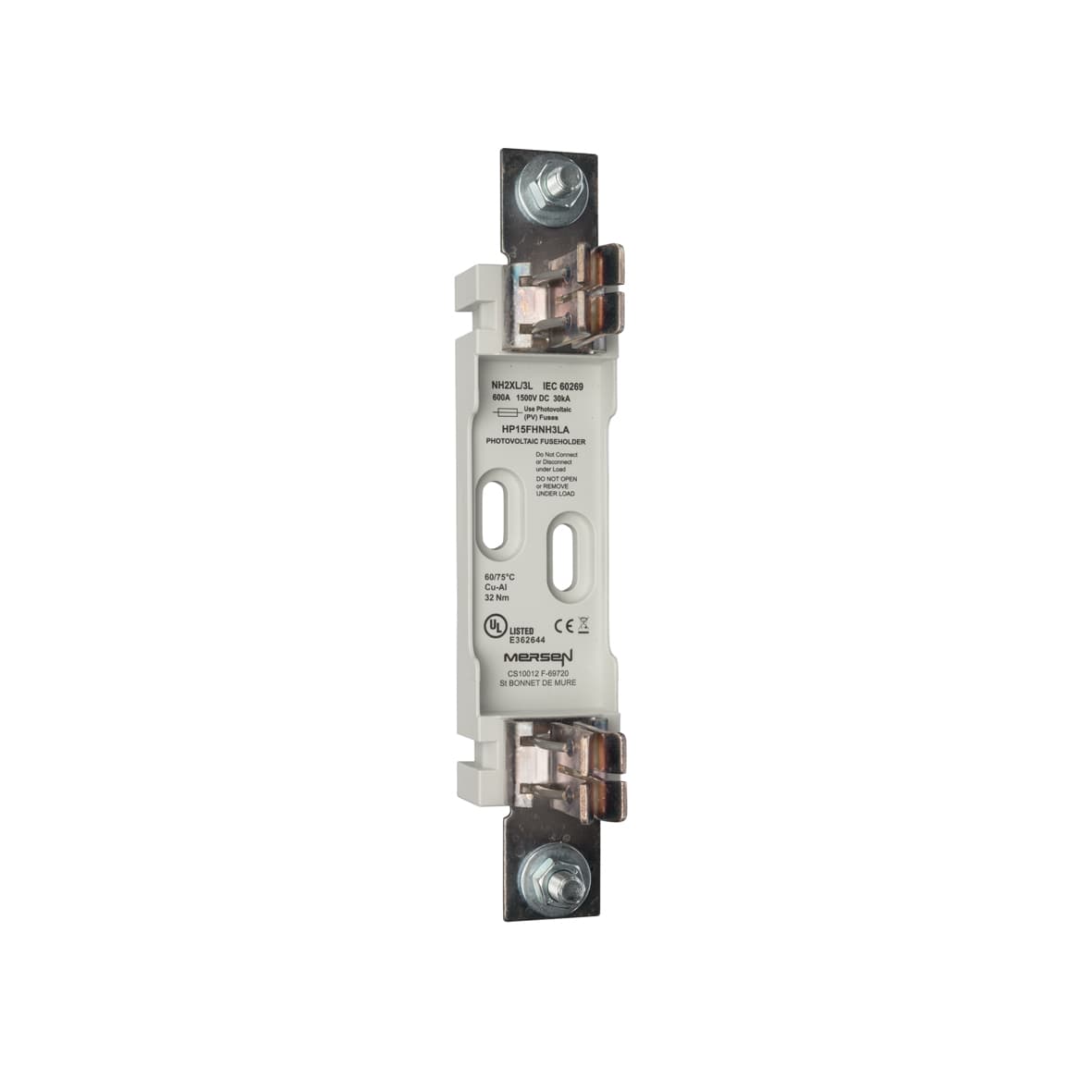 Mersen L1064588 L1064588 Mersen - Fuse-base for gPV Photovoltaic fuse-links Size NH, 3L 600A 1-Pole open design Mersen L1064588 L1064588 Mersen - Fuse-base for gPV Photovoltaic fuse-links Size NH, 3L 600A 1-Pole open design