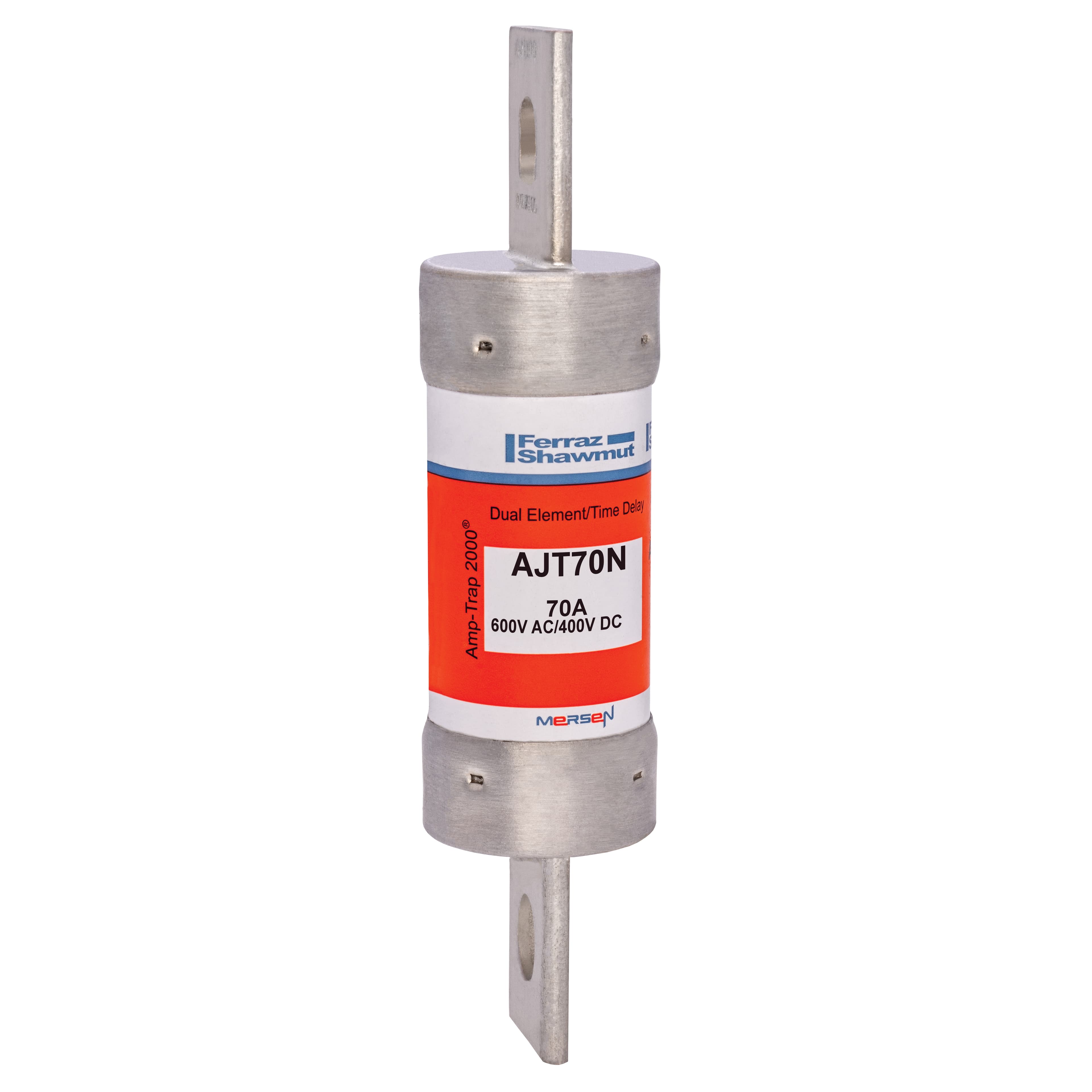 Mersen AJT70N AJT70N Mersen - Fuse AJT - Class J - Time-delay 600VAC 400VDC 70A Blade Amp-Trap 2000® Mersen AJT70N AJT70N Mersen - Fuse AJT - Class J - Time-delay 600VAC 400VDC 70A Blade Amp-Trap 2000®