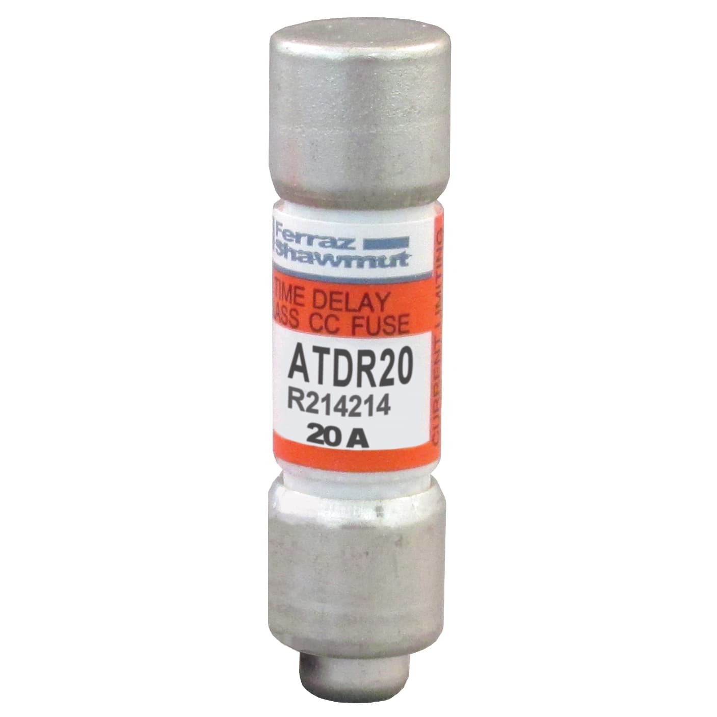 Mersen ATDR20 ATDR20 Mersen - Fuse ATDR - Class CC - Time-Delay 600VAC 300VDC 20A Ferrule Amp-Trap 2000® Mersen ATDR20 ATDR20 Mersen - Fuse ATDR - Class CC - Time-Delay 600VAC 300VDC 20A Ferrule Amp-Trap 2000®