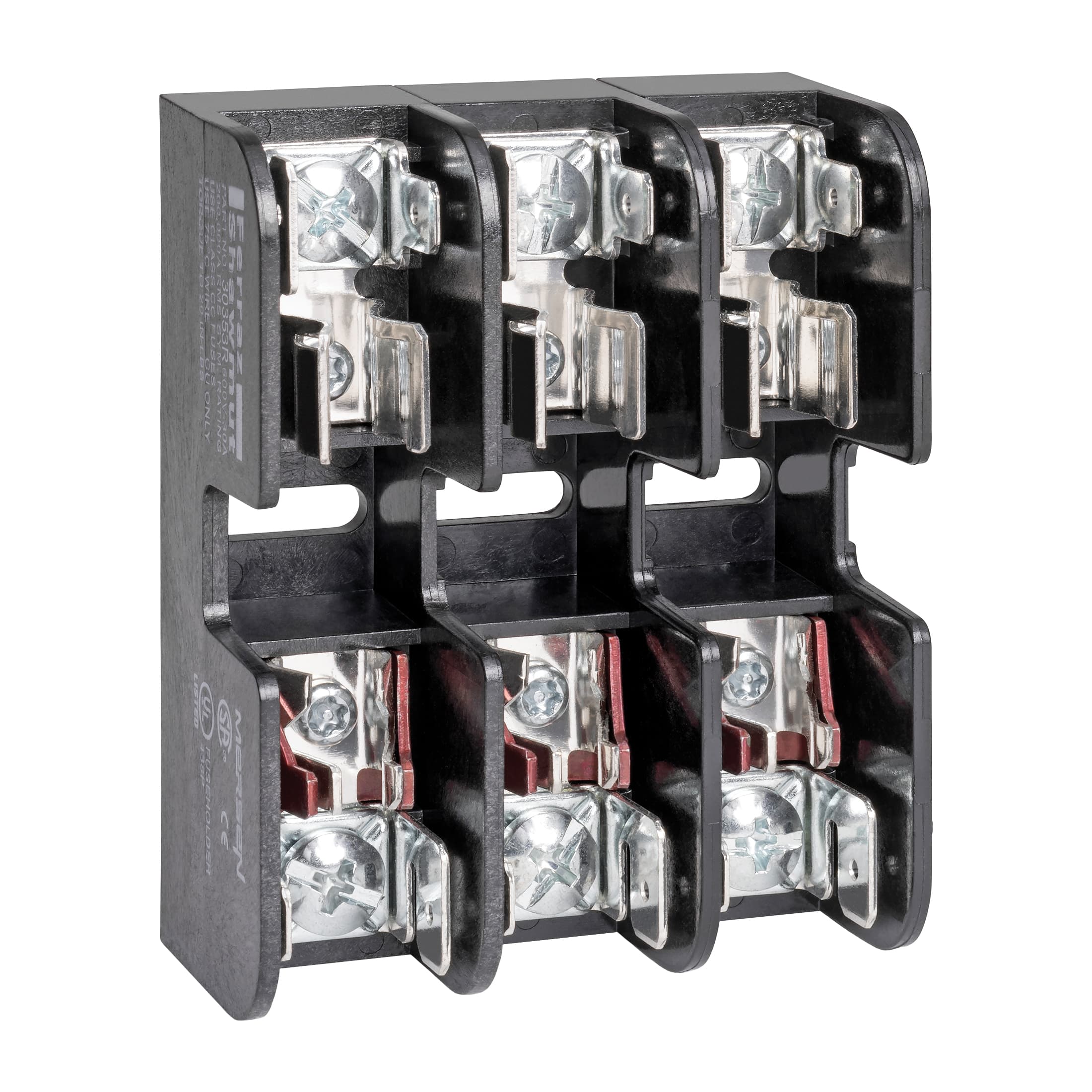 Mersen 30353R 30353R Mersen - Fuse Block 600VAC 600VDC Class CC 30A 3-Pole Copper Box Mersen 30353R 30353R Mersen - Fuse Block 600VAC 600VDC Class CC 30A 3-Pole Copper Box