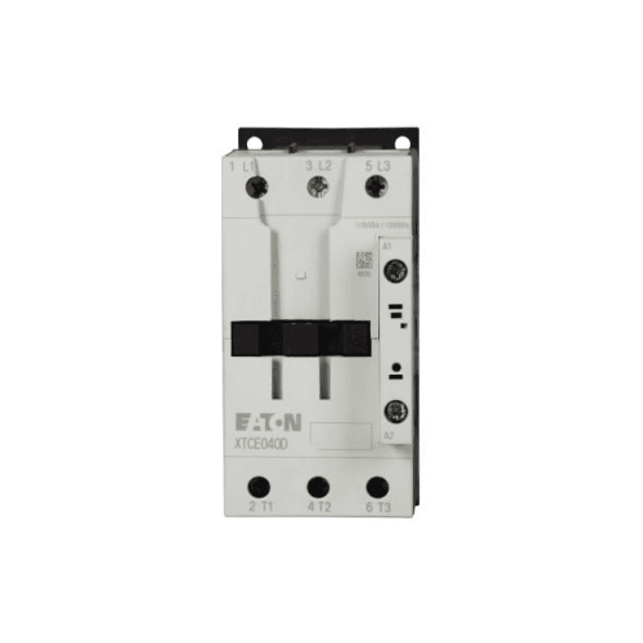 Eaton XTCE050D00A XTCE050D00A Eaton - Eaton XT IEC contactor, 50A, 110 Vac 50 Hz, 120 Vac 60 Hz, 0NO-0NC, 50A, Frame D, 55 mm, 50-60 Hz, 3, 7.5, 10/ 15, 20, 40, 50 hp (1/3PH @115, 200, 230/200, 230, 460, 575 V), Three-pole, Screw terminals, FVNR Eaton XTCE050D00A XTCE050D00A Eaton - Eaton XT IEC contactor, 50A, 110 Vac 50 Hz, 120 Vac 60 Hz, 0NO-0NC, 50A, Frame D, 55 mm, 50-60 Hz, 3, 7.5, 10/ 15, 20, 40, 50 hp (1/3PH @115, 200, 230/200, 230, 460, 575 V), Three-pole, Screw terminals, FVNR