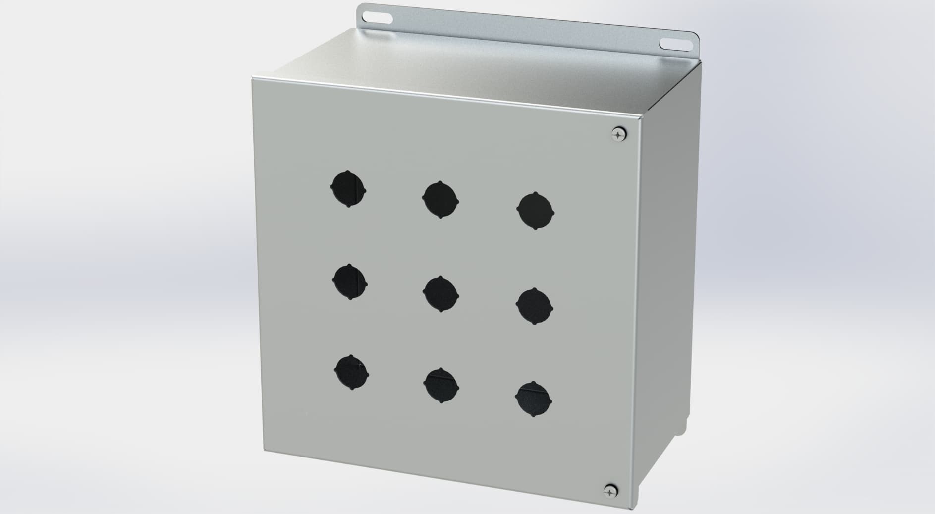 Saginaw Control SCE-9PBHSS6I S.S. PB Enclosure, Height:10.13", Width:10.00", Depth:6.00", #4 brushed finish on all exterior surfaces. Optional sub-panels are powder coated white. Saginaw Control SCE-9PBHSS6I S.S. PB Enclosure, Height:10.13", Width:10.00", Depth:6.00", #4 brushed finish on all exterior surfaces. Optional sub-panels are powder coated white.
