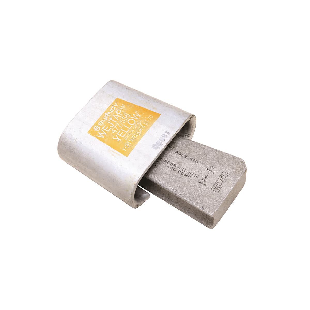 Hubbell WCY85 Wejtap Assembly, 1.133-0.889 (Run), 0.258-0.162 (Tap), Installed With yellow Booster. ; Features: With Yellow Power Booster, ANSI Class AA, Installation Tool: WTRB Tool, Booster Color: Yellow, Booster: WPBY Box 25, Conductor Size (tap - Mm): 4 - 7 SQ-MM, Hubbell WCY85 Wejtap Assembly, 1.133-0.889 (Run), 0.258-0.162 (Tap), Installed With yellow Booster. ; Features: With Yellow Power Booster, ANSI Class AA, Installation Tool: WTRB Tool, Booster Color: Yellow, Booster: WPBY Box 25, Conductor Size (tap - Mm): 4 - 7 SQ-MM,