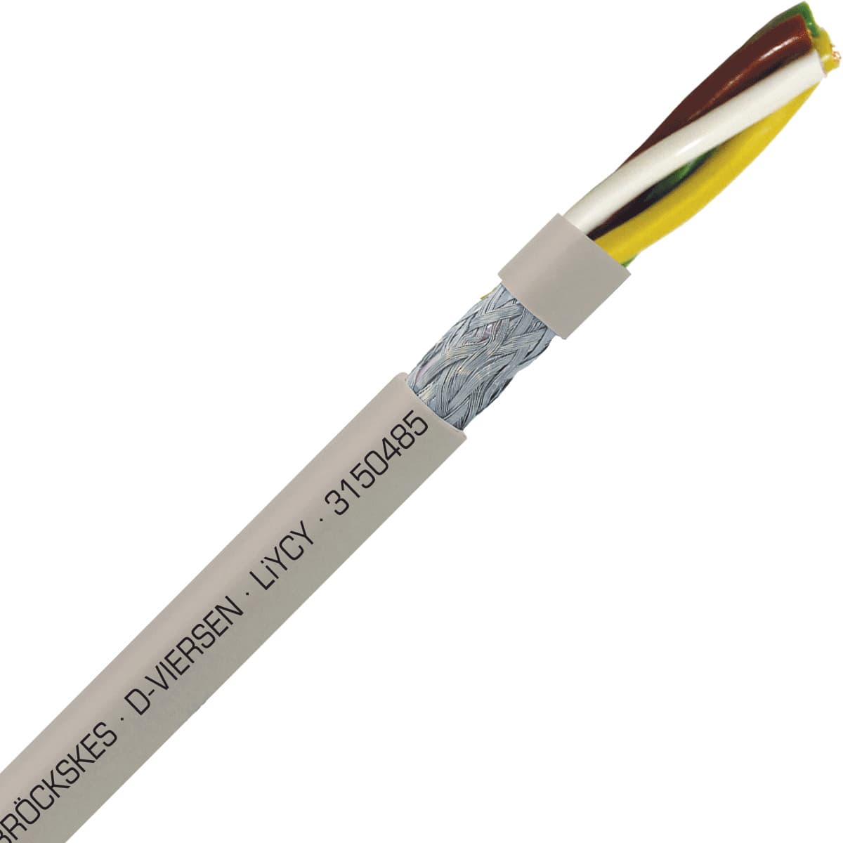 SAB 3150485 LiYCY - 16 AWG/4c, shielded multi-conductor signal and control PVC cable with DIN color code SAB 3150485 LiYCY - 16 AWG/4c, shielded multi-conductor signal and control PVC cable with DIN color code