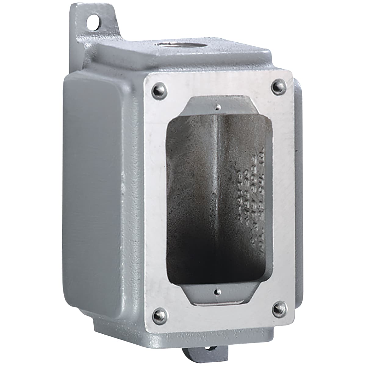 Hubbell SWB-45 SWB Series - Aluminum Feed-Thru Single-Gang Device Body For Use With XCS/XS/XT Cover Assemblies - Hub Size 3/4 Inch - 5-1/4 Inch X 3-5/8 Inch X 3-5/16 Inch ; Copper free cast aluminum alloy. ; Designed for custom drilled and tapped conduit openings on al Hubbell SWB-45 SWB Series - Aluminum Feed-Thru Single-Gang Device Body For Use With XCS/XS/XT Cover Assemblies - Hub Size 3/4 Inch - 5-1/4 Inch X 3-5/8 Inch X 3-5/16 Inch ; Copper free cast aluminum alloy. ; Designed for custom drilled and tapped conduit openings on al