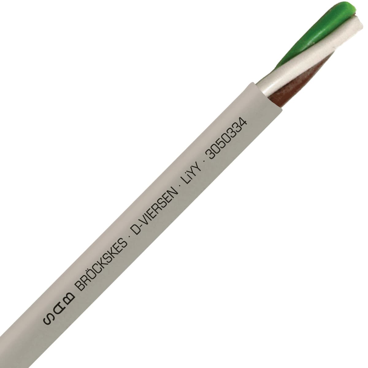 SAB 3050334 LiYY - 22 AWG/3c, multi-conductor signal and control PVC cable with DIN color code SAB 3050334 LiYY - 22 AWG/3c, multi-conductor signal and control PVC cable with DIN color code