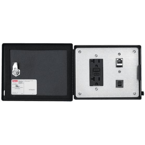 Hoffman HDP5CN InterSafe Data Interface Port for ControlNet, Duplex, Black, Steel Hoffman HDP5CN InterSafe Data Interface Port for ControlNet, Duplex, Black, Steel