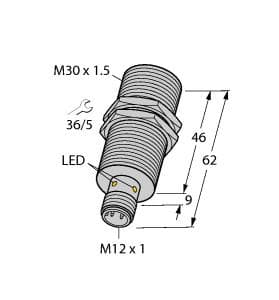 BI15U-M30-AP6X-H1141 Part Image. Manufactured by Turck.