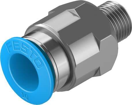 Festo 190643 push-in fitting QS-1/8-10 male thread with external hexagon. Size: Standard, Nominal size: 6 mm, Type of seal on screw-in stud: coating, Assembly position: Any, Container size: 10 Festo 190643 push-in fitting QS-1/8-10 male thread with external hexagon. Size: Standard, Nominal size: 6 mm, Type of seal on screw-in stud: coating, Assembly position: Any, Container size: 10
