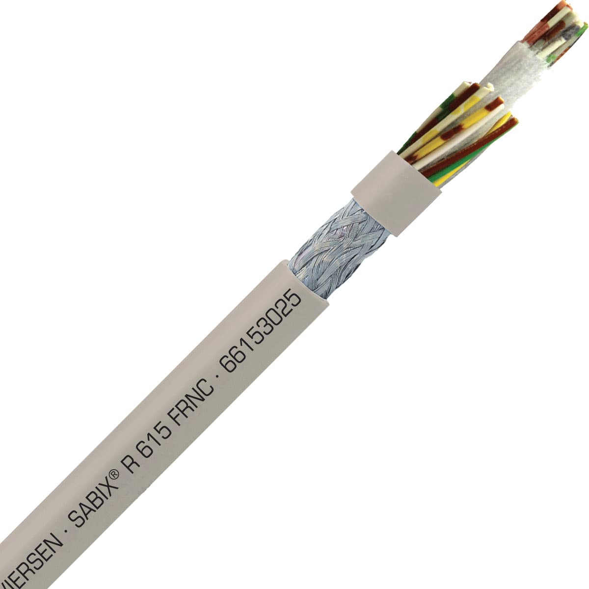 SAB 66153025 SABIX R 615 FRNC - 24 AWG/30c, shielded halogen-free flame retardant rail data cable, CE, RoHS SAB 66153025 SABIX R 615 FRNC - 24 AWG/30c, shielded halogen-free flame retardant rail data cable, CE, RoHS