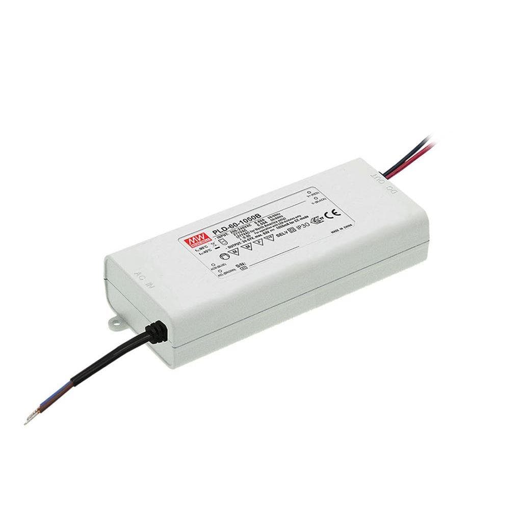 MEAN WELL PLD-60-2000B AC-DC Single output LED driver Constant Current (CC); Input 230Vac; Output 2.0A at 18-30Vdc MEAN WELL PLD-60-2000B AC-DC Single output LED driver Constant Current (CC); Input 230Vac; Output 2.0A at 18-30Vdc