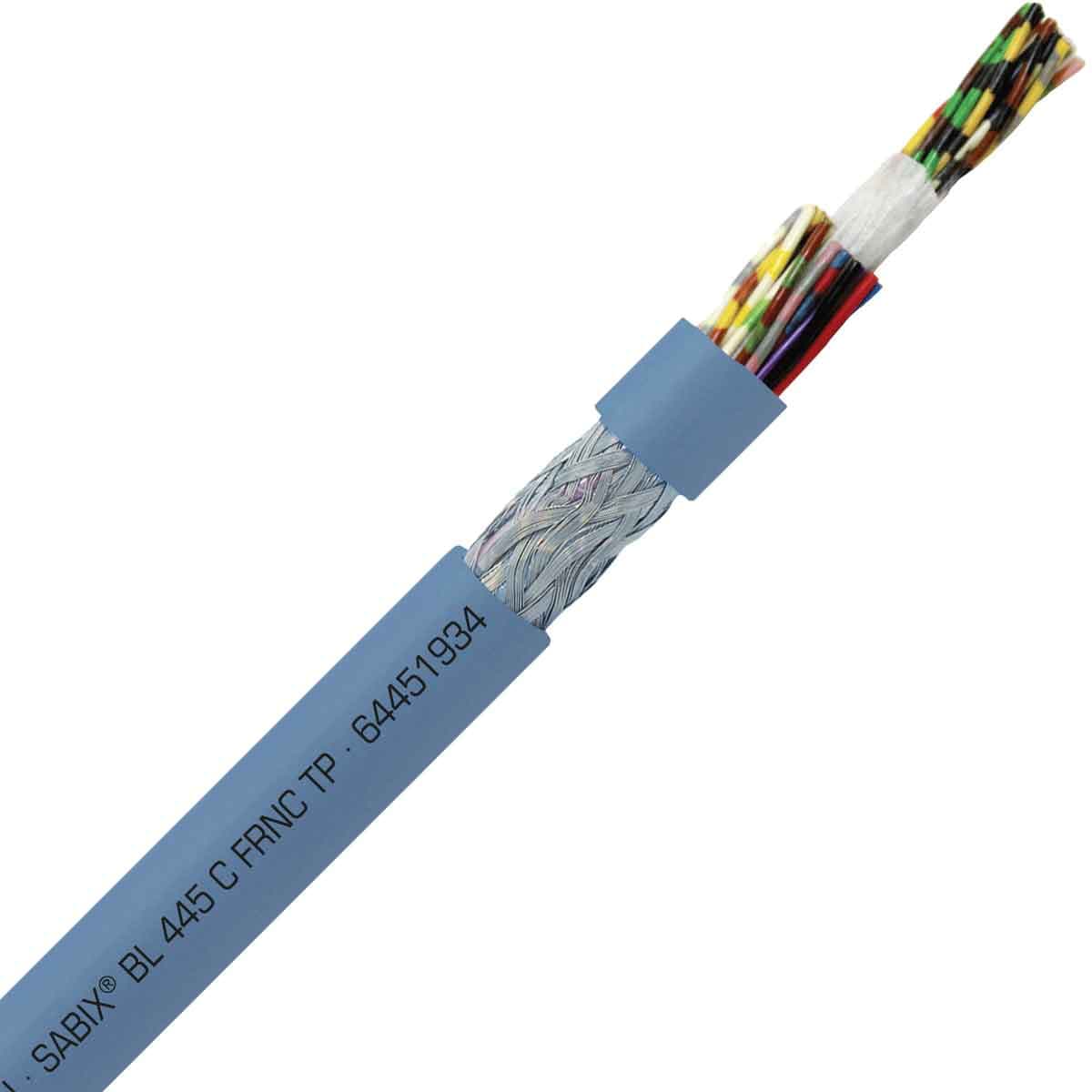 SAB 64451934 SABIX BL 445 C FRNC TP - 22 AWG/19pr, shielded halogen-free flame retardant paired flexible data cable for shipboard, DNV-GL, CE, RoHS SAB 64451934 SABIX BL 445 C FRNC TP - 22 AWG/19pr, shielded halogen-free flame retardant paired flexible data cable for shipboard, DNV-GL, CE, RoHS