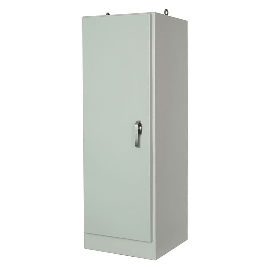 Allied Moulded Products AM722525FS 72"x25"x25" Empire Series fiberglass free standing enclosure with hinged cover and stainless-steel 3-point latching handle Allied Moulded Products AM722525FS 72"x25"x25" Empire Series fiberglass free standing enclosure with hinged cover and stainless-steel 3-point latching handle
