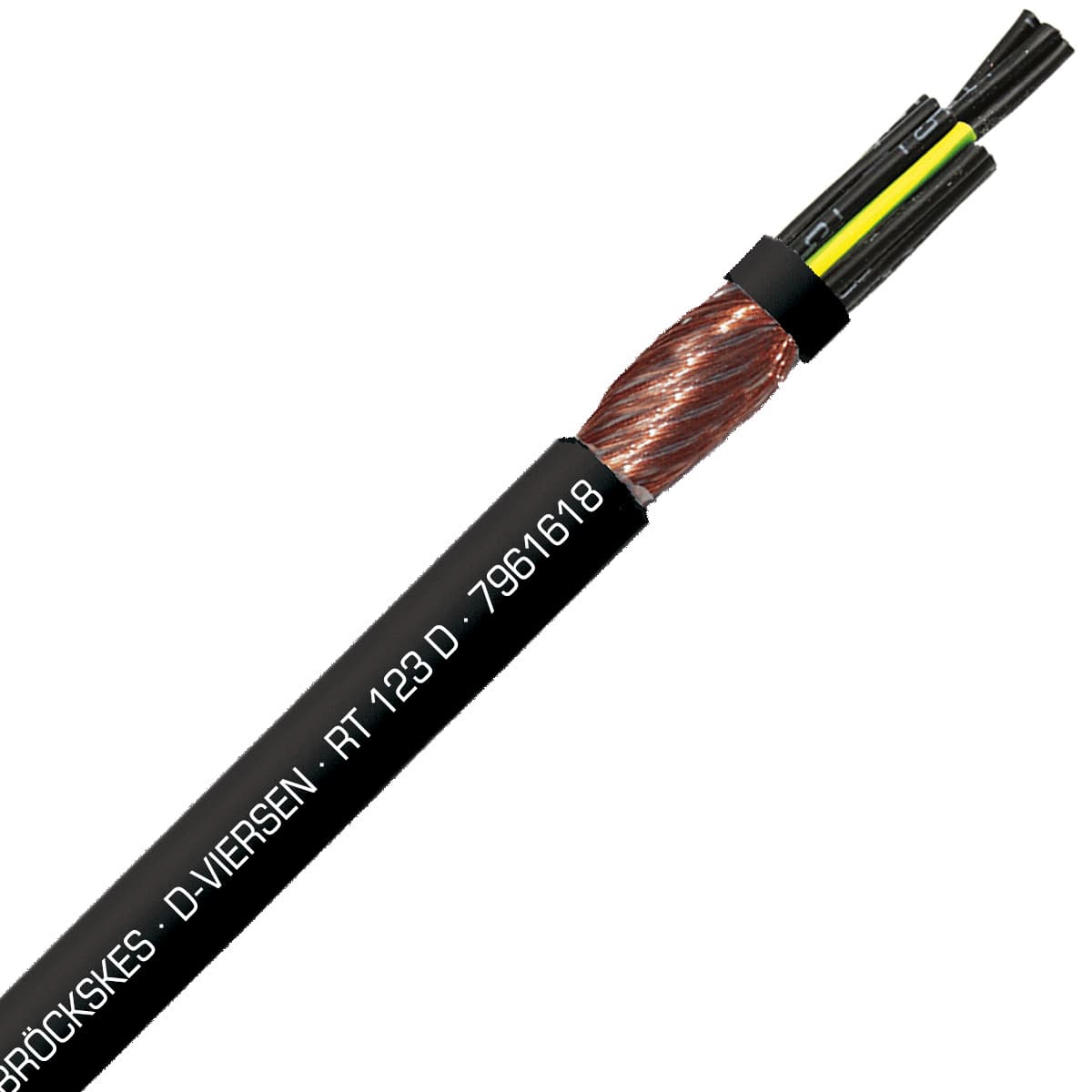SAB 7961618 RT 123 D - 16 AWG/18c, Spiral shielded PUR rugged and dependable robot/track cable, �450� torsion SAB 7961618 RT 123 D - 16 AWG/18c, Spiral shielded PUR rugged and dependable robot/track cable, �450� torsion