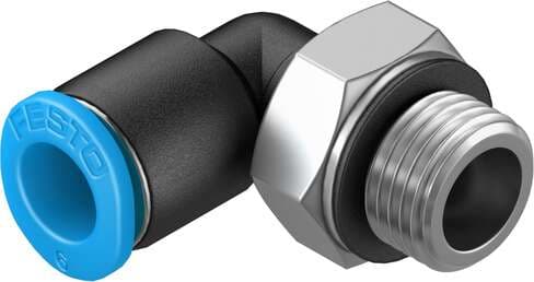 Festo 186269 push-in L-fitting QSML-G1/8-6 360° orientable, male thread with external hexagon. Size: Mini, Nominal size: 3,3 mm, Type of seal on screw-in stud: Sealing ring, Assembly position: Any, Container size: 10 Festo 186269 push-in L-fitting QSML-G1/8-6 360° orientable, male thread with external hexagon. Size: Mini, Nominal size: 3,3 mm, Type of seal on screw-in stud: Sealing ring, Assembly position: Any, Container size: 10
