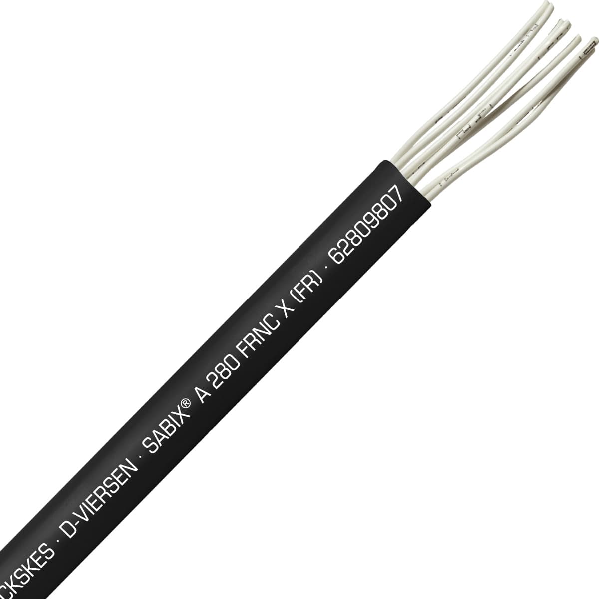 SAB 62809807 SABIX A 280 FRNC X (FR) -16 AWG/7c, halogen-free fire resistant control cable, CE, RoHS SAB 62809807 SABIX A 280 FRNC X (FR) -16 AWG/7c, halogen-free fire resistant control cable, CE, RoHS
