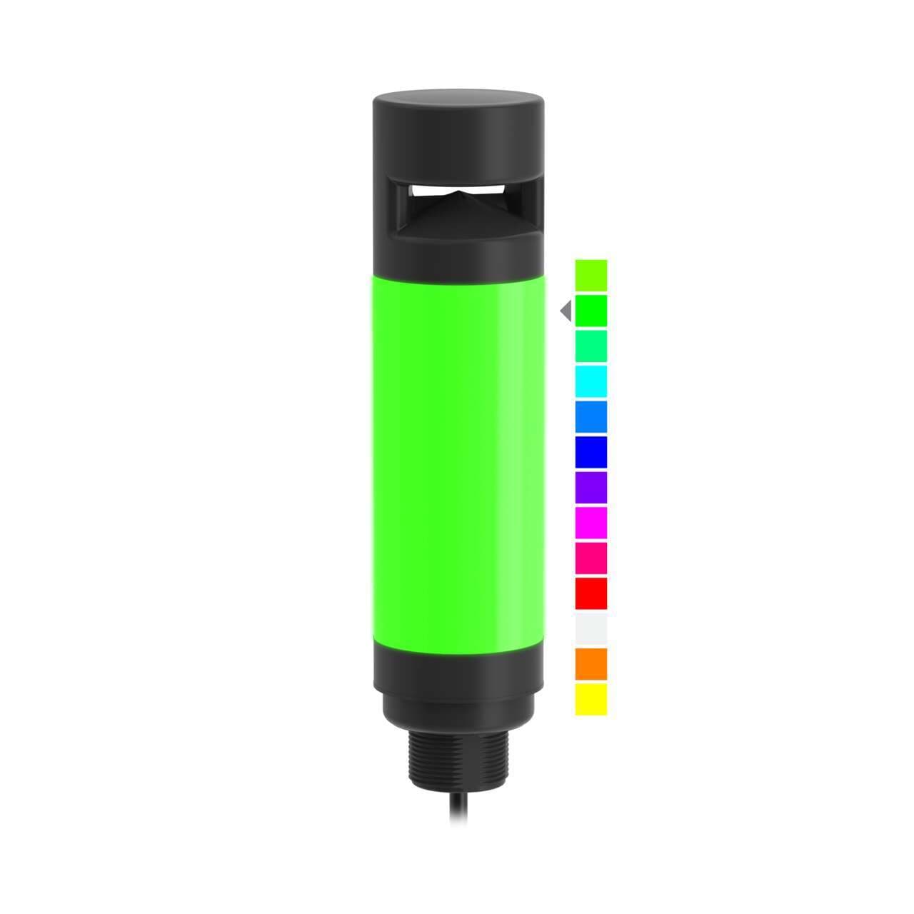 Banner CL50PRGB7A CL50 Pro Column Light; 7-Color RGB Audible Indicator; Voltage: 12-30 V dc; Environ. Rating: IP65; Colors: Multicolor; 1.2 m (4 ft) Integral Cable Banner CL50PRGB7A CL50 Pro Column Light; 7-Color RGB Audible Indicator; Voltage: 12-30 V dc; Environ. Rating: IP65; Colors: Multicolor; 1.2 m (4 ft) Integral Cable