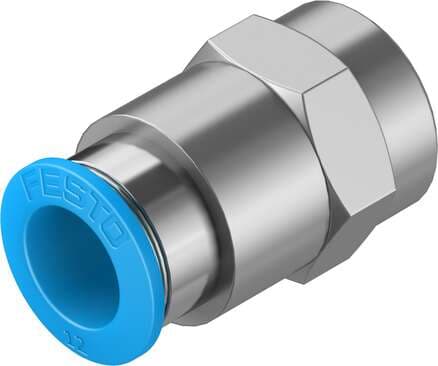Festo 153030 push-in fitting QSF-3/8-12-B female thread with external hexagon. Size: Standard, Nominal size: 11 mm, Type of seal on screw-in stud: coating, Assembly position: Any, Container size: 10 Festo 153030 push-in fitting QSF-3/8-12-B female thread with external hexagon. Size: Standard, Nominal size: 11 mm, Type of seal on screw-in stud: coating, Assembly position: Any, Container size: 10
