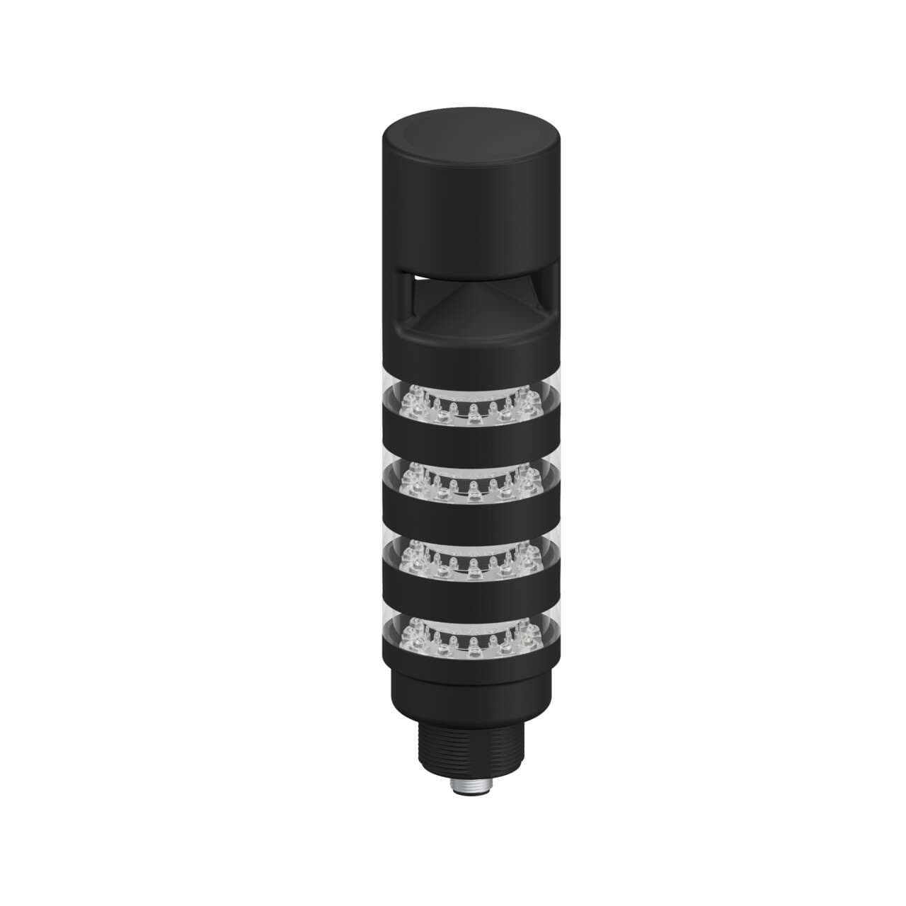 Banner TL50PBL4AOSQ TL50 Pro Tower Light with Sealed Omnidirectional Audible, Beacon Black Housing: 4 Lighted Segments; Voltage: 10-30 V dc; Environ. Rating: IP67; Colors: Multicolor; 8-pin M12 Integral QD Banner TL50PBL4AOSQ TL50 Pro Tower Light with Sealed Omnidirectional Audible, Beacon Black Housing: 4 Lighted Segments; Voltage: 10-30 V dc; Environ. Rating: IP67; Colors: Multicolor; 8-pin M12 Integral QD