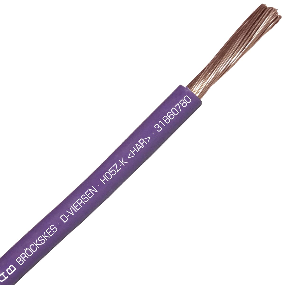 SAB 31860780 H05Z-K (HAR/CE) - 18 AWG hook-up wire, Violet SAB 31860780 H05Z-K (HAR/CE) - 18 AWG hook-up wire, Violet
