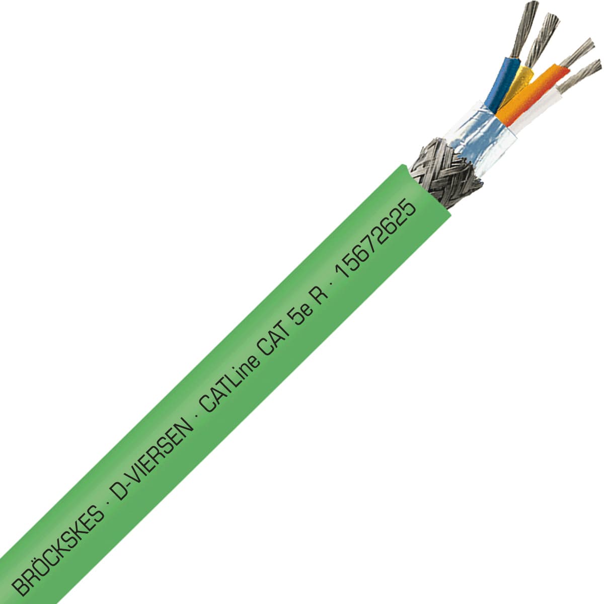 SAB 15672625 CATLine CAT5e R - 26 AWG/2pr, shielded halogen-free CAT 5e ethernet cable for Rail applications, CE, RoHS SAB 15672625 CATLine CAT5e R - 26 AWG/2pr, shielded halogen-free CAT 5e ethernet cable for Rail applications, CE, RoHS