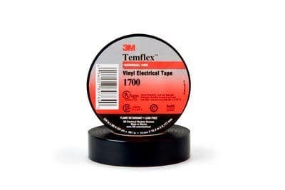 3M 1700-3/4X36YD 3M Temflex General Use Grade Vinyl Electrical Tape 1700 - Black - 3/4" x 36 yd roll 3M 1700-3/4X36YD 3M Temflex General Use Grade Vinyl Electrical Tape 1700 - Black - 3/4" x 36 yd roll