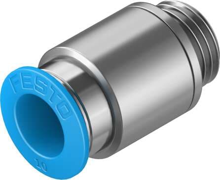 Festo 186112 push-in fitting QS-G1/4-10-I male thread with internal hexagon socket. Size: Standard, Nominal size: 7,3 mm, Type of seal on screw-in stud: Sealing ring, Assembly position: Any, Container size: 10 Festo 186112 push-in fitting QS-G1/4-10-I male thread with internal hexagon socket. Size: Standard, Nominal size: 7,3 mm, Type of seal on screw-in stud: Sealing ring, Assembly position: Any, Container size: 10