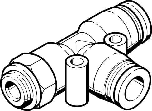 Festo 186178 push-in T-fitting QSTL-G1/2-16 360° orientable, male thread with external hexagon. Size: Standard, Nominal size: 13 mm, Type of seal on screw-in stud: Sealing ring, Assembly position: Any, Container size: 1 Festo 186178 push-in T-fitting QSTL-G1/2-16 360° orientable, male thread with external hexagon. Size: Standard, Nominal size: 13 mm, Type of seal on screw-in stud: Sealing ring, Assembly position: Any, Container size: 1