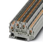Phoenix Contact 3210583 Double-level terminal block, With equipotential bonder, connection method: Push-in connection, cross section: 0.14 mm² - 4 mm², AWG: 26 - 12, width: 5.2 mm, color: gray, mounting type: NS 35/7,5, NS 35/15 Phoenix Contact 3210583 Double-level terminal block, With equipotential bonder, connection method: Push-in connection, cross section: 0.14 mm² - 4 mm², AWG: 26 - 12, width: 5.2 mm, color: gray, mounting type: NS 35/7,5, NS 35/15