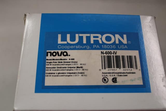 N-600-IV Part Image. Manufactured by Lutron.