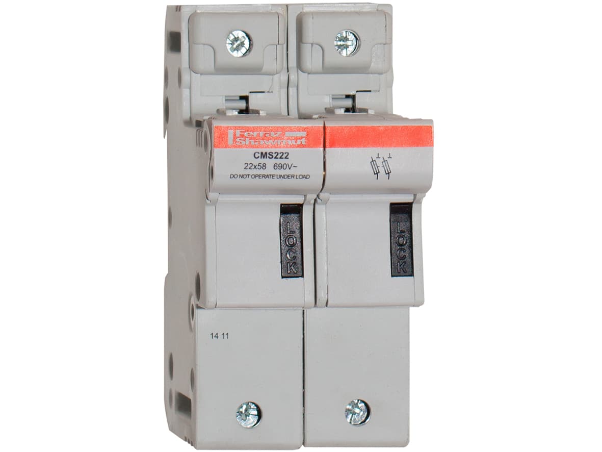 Mersen Q331122 Q331122 Mersen - Fuse Holder Modulostar® Size 22x58 IEC 690VAC 690VDC 2-Pole IP20 Mersen Q331122 Q331122 Mersen - Fuse Holder Modulostar® Size 22x58 IEC 690VAC 690VDC 2-Pole IP20